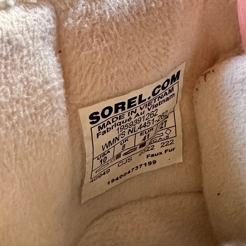 Sorel Explorer Carnival Cozy Tan Suede Winter Boots with Sherpa Lining Size 10 - Picture 6 of 12